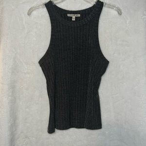 Express gray crop top